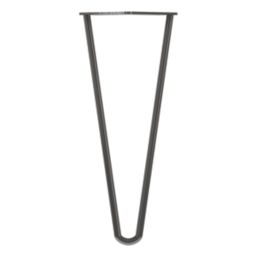 Rothley 2-Pin Hairpin Furniture Leg Gun Metal 350mm