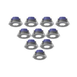 LAP Chaac Tilt  Fire Rated LED Downlights Polished Chrome 5.5W 600lm 10 Pack