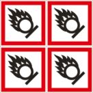 Essentials  Oxidising GHS Labels (Sheet) 100mm x 100mm