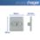 Hager WRDRP2BSKIT 2-Gang Modular Dimmer Switch Brushed Steel