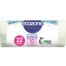 Ecozone  White Caddy Bin Liners 10Ltr 22 Pack