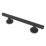 Nymas NymaSTYLE Straight Doc M Luxury Grab Rail Matt Black 480mm