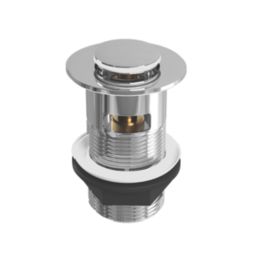 ETAL Slotted Push Button Basin Waste Chrome 60mm