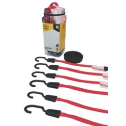 Smith & Locke Flat Bungee Cords 400mm x 18mm 6 Pack