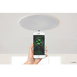 Lithe Audio 9" 50W RMS Wireless Bluetooth Ceiling Speaker 30m White Grille