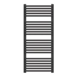 Flomasta U-Shape 1140mm x 500mm 2184BTU Black Vertical Designer Radiator