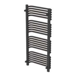 Flomasta U-Shape 1140mm x 500mm 2184BTU Black Vertical Designer Radiator