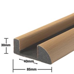 Stormguard  Foam Under-Door Seal Wood Effect Finish 914mm