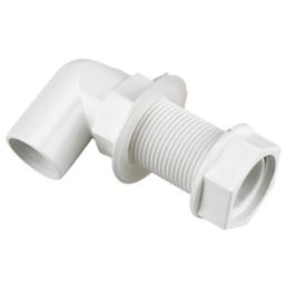 FloPlast Bent Tank Connectors White 21.5mm 5 Pack