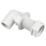 FloPlast Bent Tank Connectors White 21.5mm 5 Pack