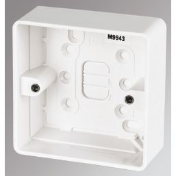 MK Logic Plus 1-Gang Surface Pattress  Back Box 30mm