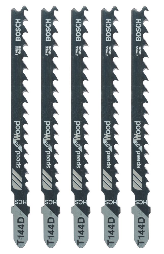 Bosch T101br Wood Jigsaw Blades 74mm 5 Pack Jigsaw Blades