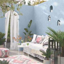 Sandtex 5Ltr Ultra Smooth Morning Sky Masonry Paint