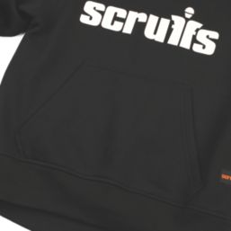 Scruffs Tamworth Logo Womens Hoodie Black Size 12