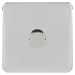 Schneider Electric Lisse Deco 1-Gang 2-Way  Dimmer Switch  Polished Chrome