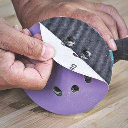 Trend  AB/125/180A 180 Grit 8-Hole Punched Multi-Material Sanding Discs 125mm 10 Pack