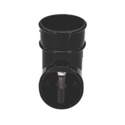 FloPlast  Round Downpipe Shoe Black 68mm