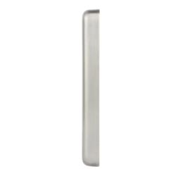 Hager Sollysta WRGP3BS 3-Module Grid Faceplate Brushed Steel