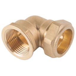 Midbrass  Brass Compression Adapting 90° Female Iron Elbow 1" x 1"