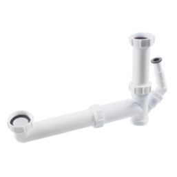 Flomasta Sink Kit w/ Appliance Inlet Gloss White 40mm