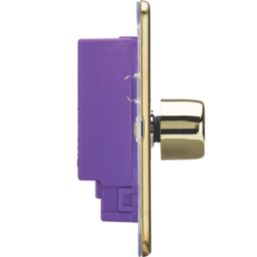 Knightsbridge  1-Gang 2-Way LED Intelligent Dimmer Switch  Polished Brass