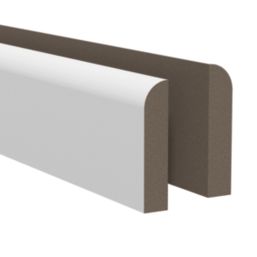 Essentials Primed MDF Round Architrave 2100mm x 69mm x 14.5mm 5 Pack