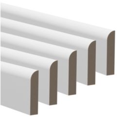 Essentials Primed MDF Round Architrave 2100mm x 69mm x 14.5mm 5 Pack