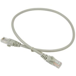 Ivory Unshielded RJ45 Cat 5e Ethernet Cable 0.5m
