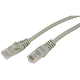 Essentials Ivory Unshielded RJ45 Cat 5e Ethernet Cable Screwfix