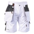Scruffs Worker Plus Work Shorts White 32" W