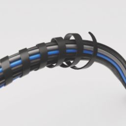 D-Line 10-40mm Black Cable Tidy Wrap 2.5m