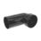 FloPlast  Solvent Weld 90° Single Socket Soil Bend Black 110mm