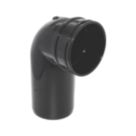 FloPlast  Solvent Weld 90° Single Socket Soil Bend Black 110mm