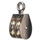 Essentials Zinc Alloy Double Wheel Pulley 50mm