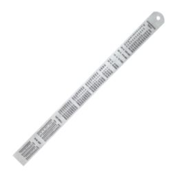 Faithfull  Stainless Steel Ruler 12" (300mm)