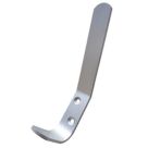 Smith & Locke Hat & Coat Hooks Satin Anodised Aluminium 130mm 5 Pack