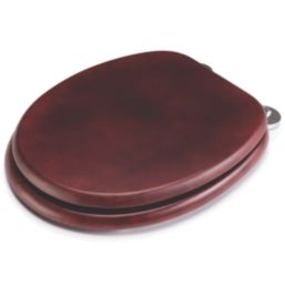 Croydex Davos  Toilet Seat Pine Mahogany