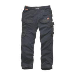 Scruffs Pro Flex Plus Work Trousers Black 38" W 30" L