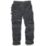 Scruffs Pro Flex Plus Work Trousers Black 38" W 30" L