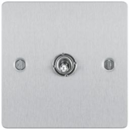 LAP  20A 16AX 1-Gang 2-Way Toggle Switch  Brushed Stainless Steel