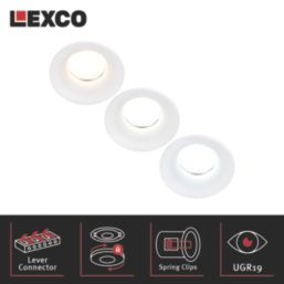 Lexco Chara Fixed  Fire Rated LED Downlight White 11W 500-800lm
