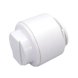 FloPlast FloFit+ Plastic Push-Fit Stop Ends 15mm 5 Pack