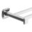 Swirl Swindale Bathroom Double Towel Rail Chrome 650mm x 133mm x 50mm