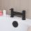ETAL Juke Matt Black 112mm Deck Mounted Lever 2 Tap Holes Bath Mixer Tap