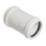 FloPlast Push-Fit Straight Coupler White 32mm x 32mm
