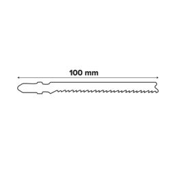 Bosch  T101B Wood Jigsaw Blades 100mm 5 Pack