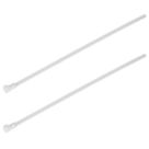Essentials Non Fire Rated Easy Release Cable Ties Natural 20cm x 0.45cm 100 Pack