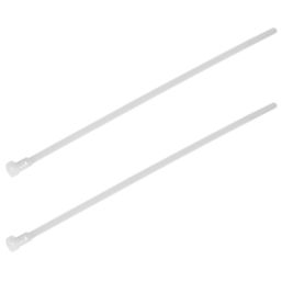 Essentials Non Fire Rated Easy Release Cable Ties Natural 20cm x 0.45cm 100 Pack
