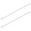 Essentials Non Fire Rated Easy Release Cable Ties Natural 20cm x 0.45cm 100 Pack
