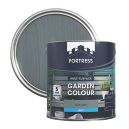 Fortress 2.5Ltr Slate Grey Matt Garden Paint